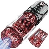 Automatic Male Masterburbatar Life Size Hand Free Sucking Rotating Pocket Puzzy Vibration Masturebster Bj Thsusting Stroking Machine Mastusbafor Blowjobob Machine for Man Underwear (Black)