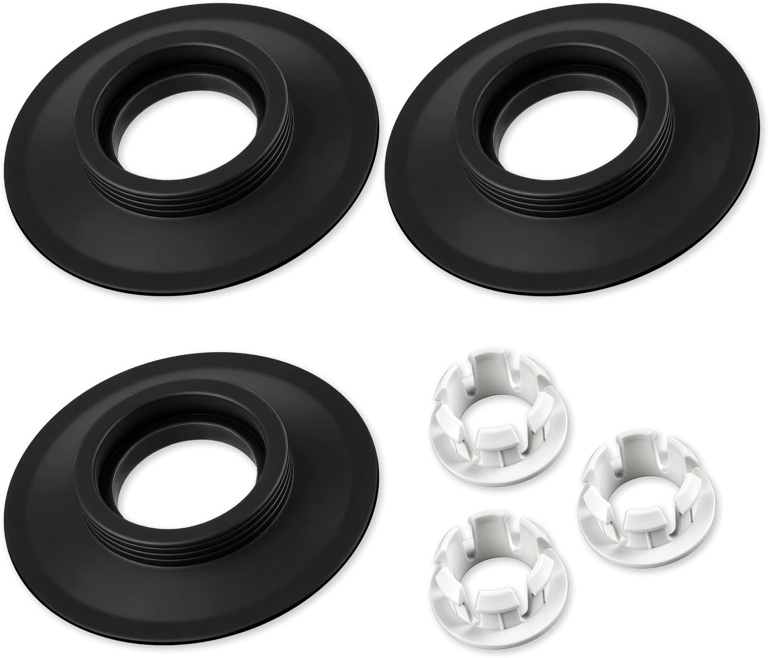3 Pcs Flush Valve Seal for Ideal Standard Armitage Shanks Flush Valves SV01967,SV93467,EV98167,Black Rubber Flush Valve Seal & Clip Replacement kit