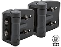 D&D Technologies TCAMA2 Multi-Adjust Regular Duty Gate Hinges, For Self Closing Metal, Wood, Vinyl Gates up to 55 Pounds, 3-Way Adjustable, Gap up to 2