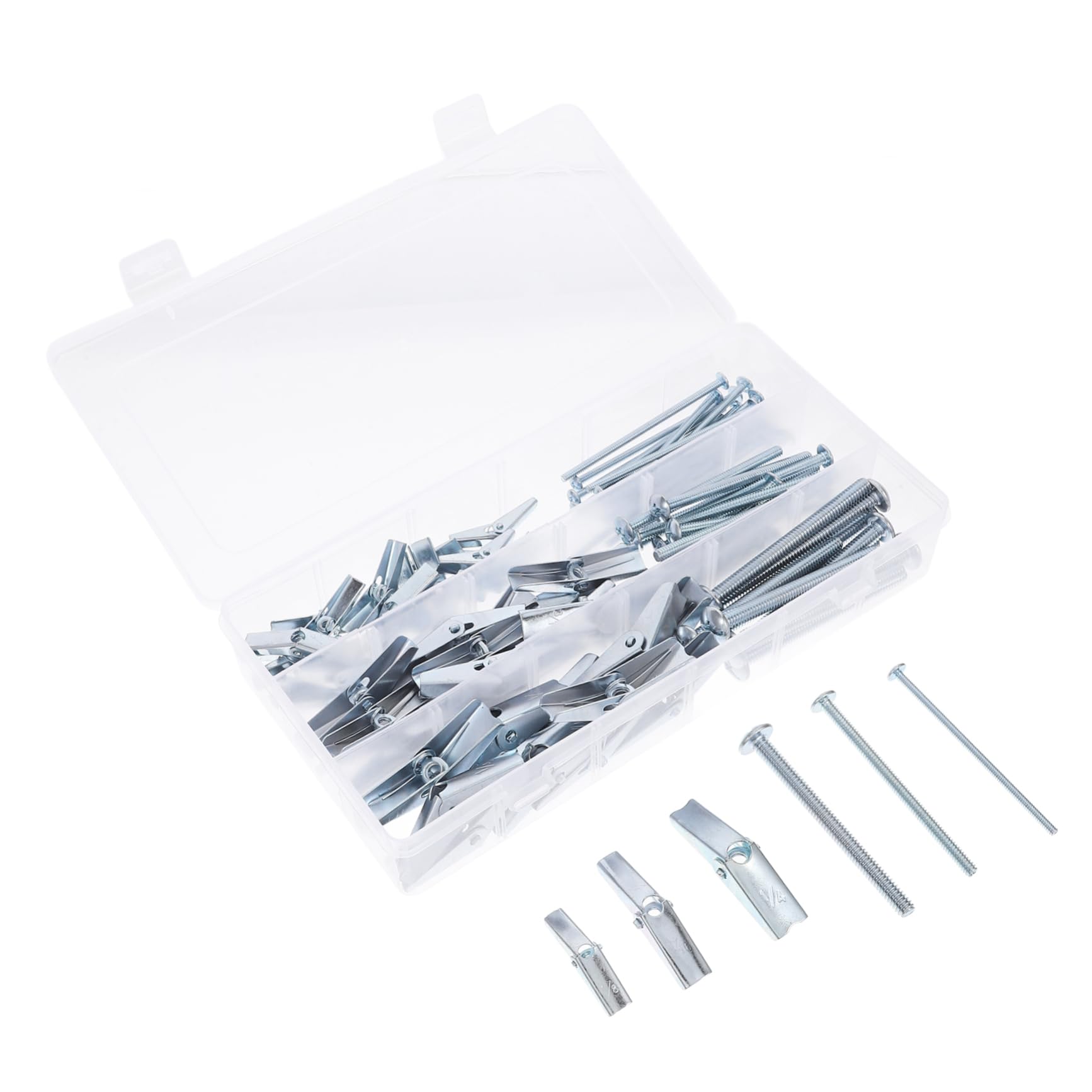 NAMOARLY Wall Anchor Expansion Screw 48pcs Toggle Anchor Bolt Set Drywall Anchor Kit