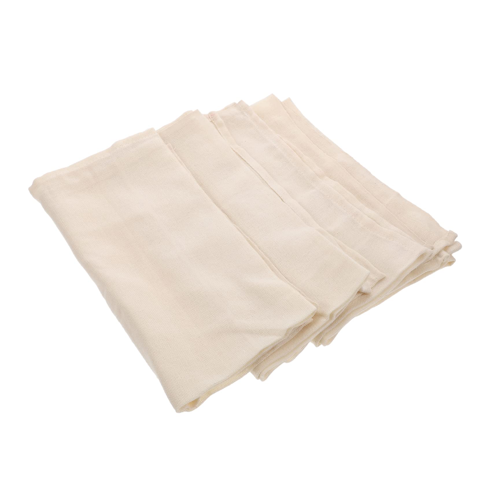 CIYODO 4pcs Reusable Cheesecloth Cotton Fabric for Straining Cooking Tofu Making Hemmed Muslin Cloth for Yogurt Juice Nut Preparation