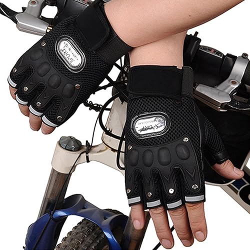Miniatura 8 de Guantes de medio dedo Guantes finos transpirables gruesos Ciclismo Fitness Equitación Deportes Motocicleta