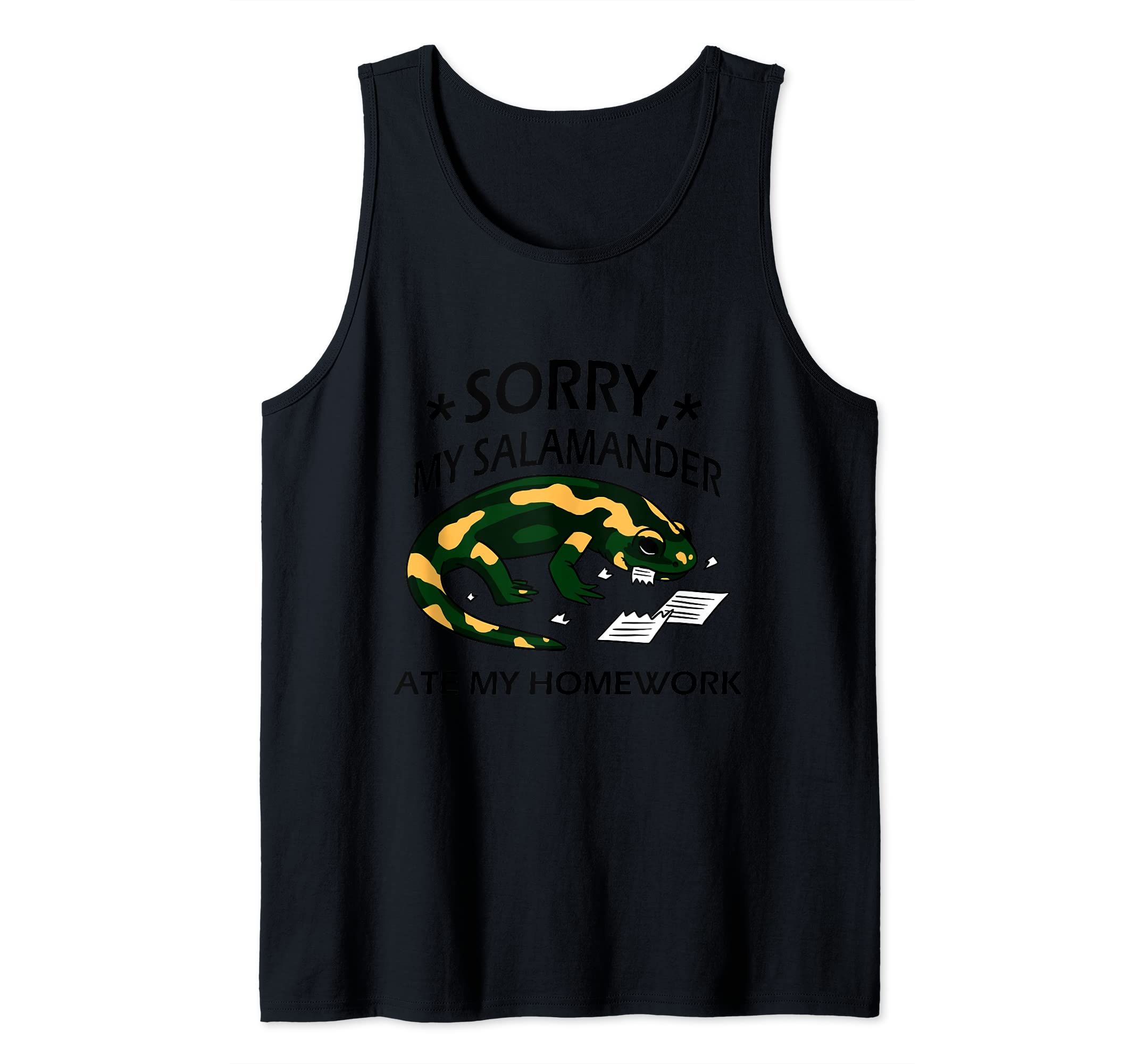 sorry my salamader ate my homework Tank Top