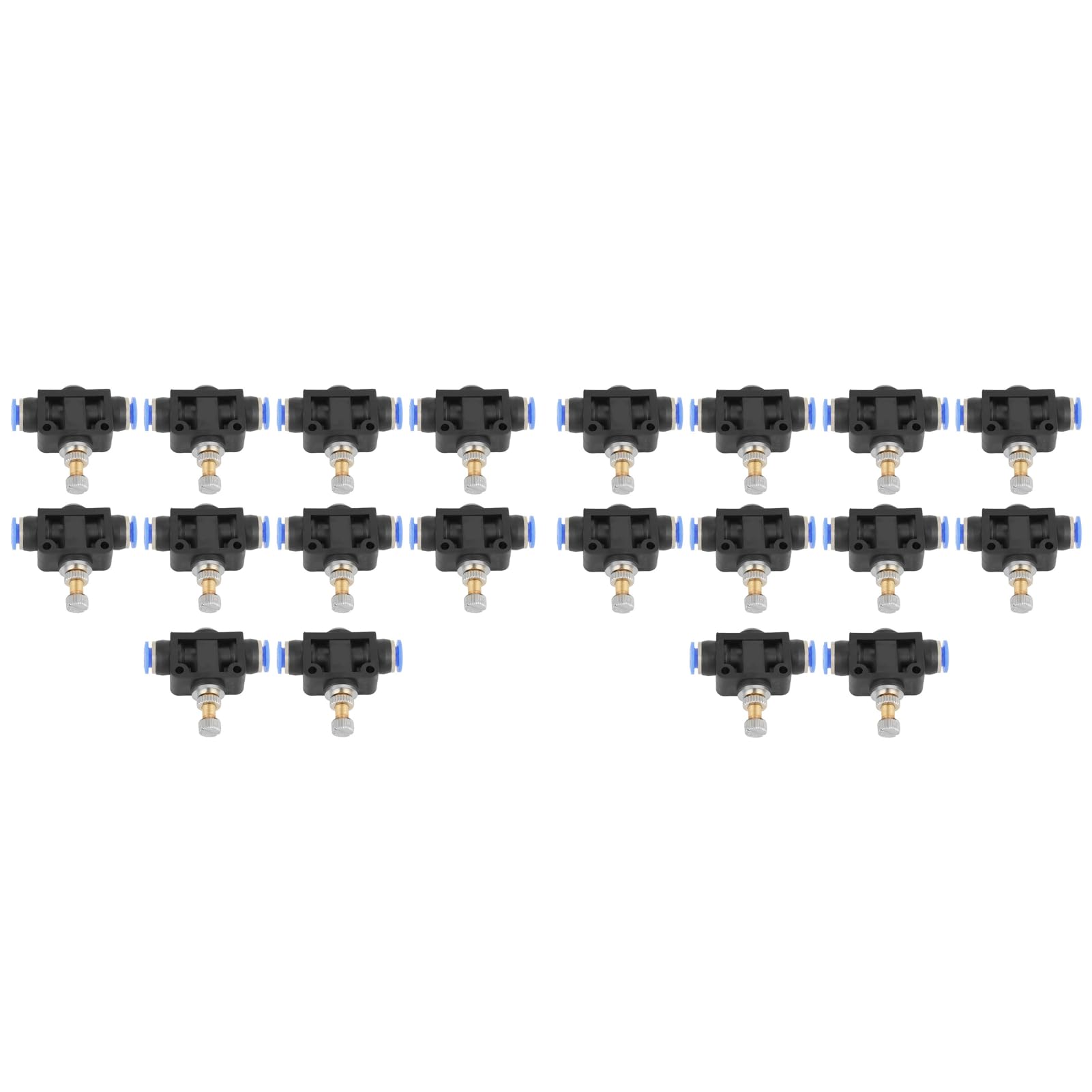 Connecteurs de vanne de commande d'air pneumatique 6mm raccord instantané lot de 20