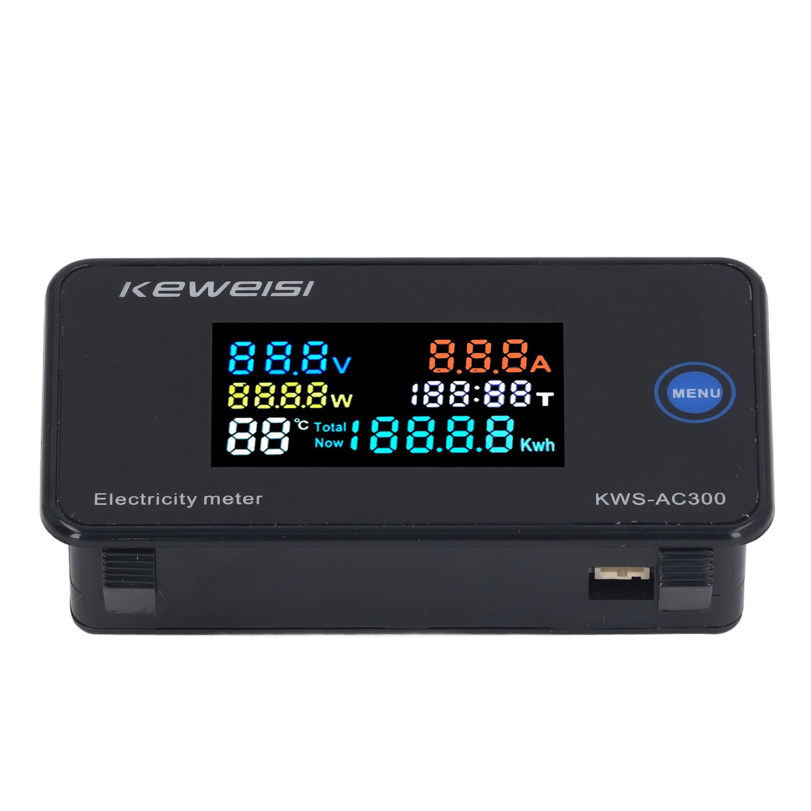 AC Voltmeter Ammeter AC50?300V 0?20A LCD HD Display Current Voltage Meter with Built in Mutual Inductor AC50?300V
