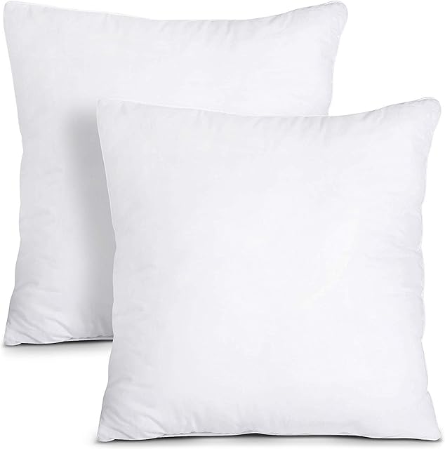 CnA Stores 17" x 17" Inch Square Cushion Inner Hollowfibre Pads Anti-Allergy Set of 2