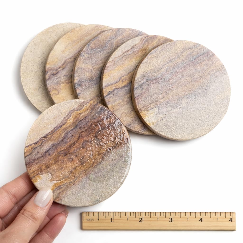 RM Rainbow Stone Rock Painting Pavers1Kg Pack for Painting Crafting Smooth Flat Rough Surface Assorted Sizes ~3 inch Natural Slate Rock Art Kit for Kids Adults DIY Garden Decor-picture-13