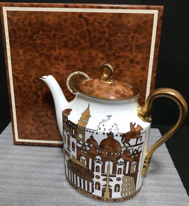 リチャードジノリ　ミレニアム　2000 リチャードジノリ ミレニアム2000年記念ティーポット