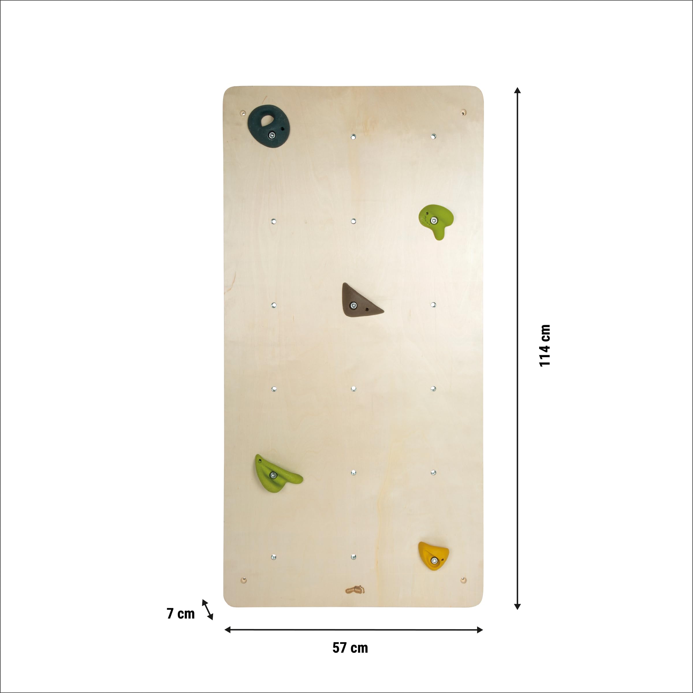 Small Foot Muro con Piedras de Escalar Adventure, Madera, 5 Piedras, de 3 años, 12817