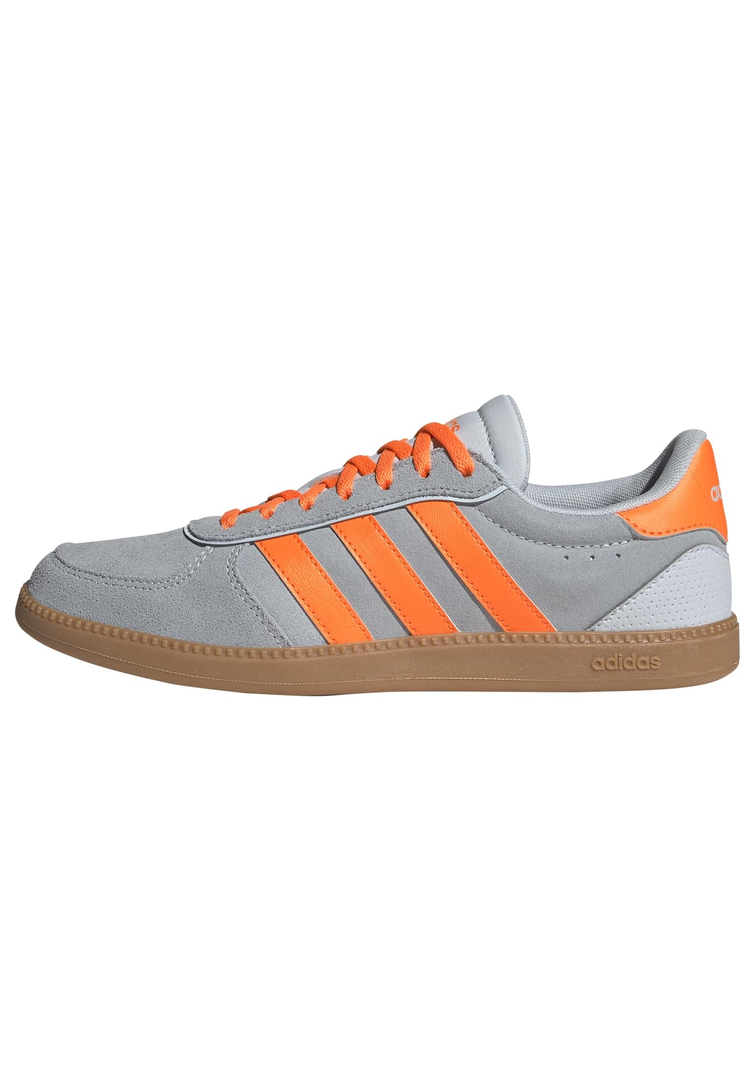adidas Women's BREAKNET Sleek Shoes, Halo Blue/Lucid Orange/GUM10, 4.5 UK