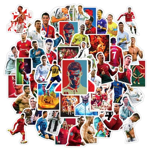 50 Pièces Autocollants en Vinyle Imperméables, Autocollants Graffiti, Cadeaux de Football, Fashion Stickers pour Enfants, pour Voitures, Ordinateurs...