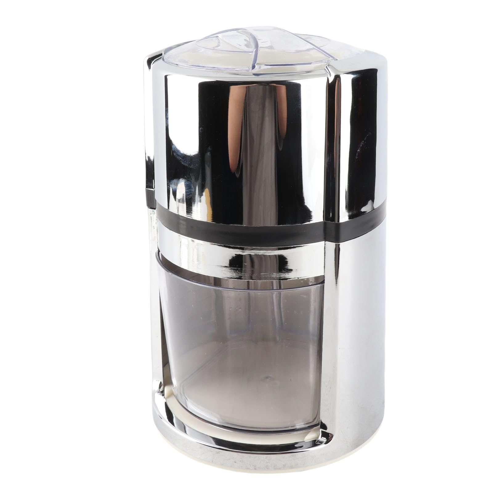 Trituradora de hielo Trituradora de hielo portátil de acero inoxidable Manivela Picadora de hielo manual con caja de hielo y cuchara para cócteles de batido Mojito