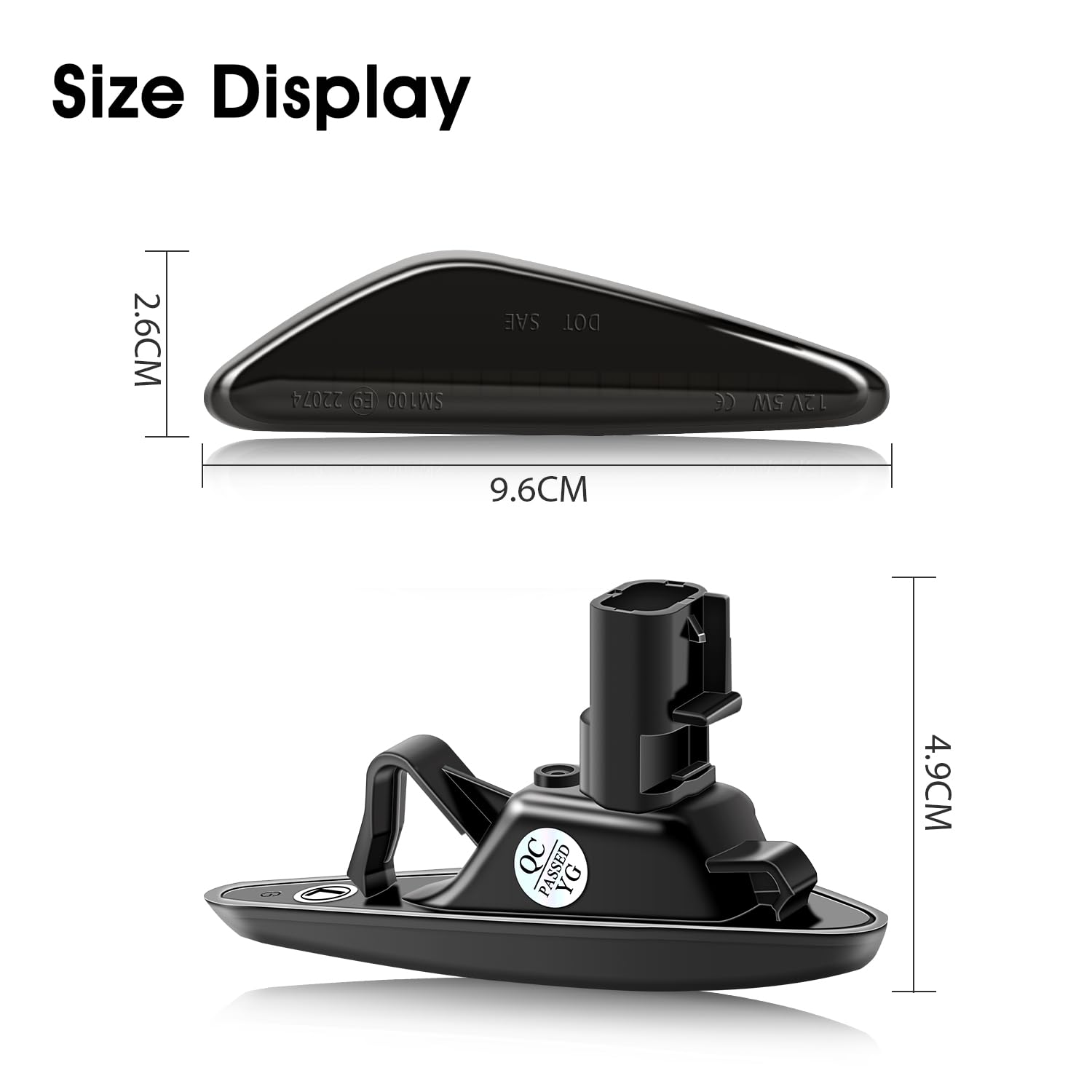 WinPower LED Lampade Indicatori Direzione Laterali Luci Frecce Compatibile con Mazda Atenza GH Premacy CW MX-5 RX-8, ecc, 2 Pezzi