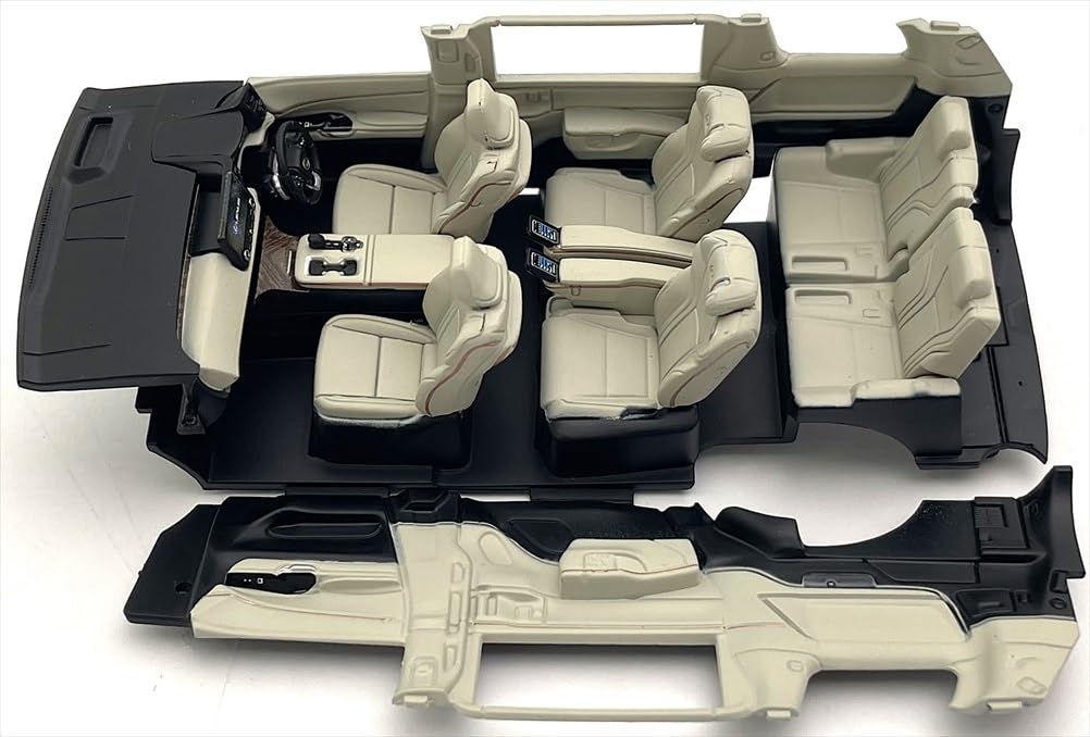 Kyosho KS03924SA Original 1/43 LEXUS LM 500h (Sonic Agate, 6 Seat Solis White) Fertigprodukt