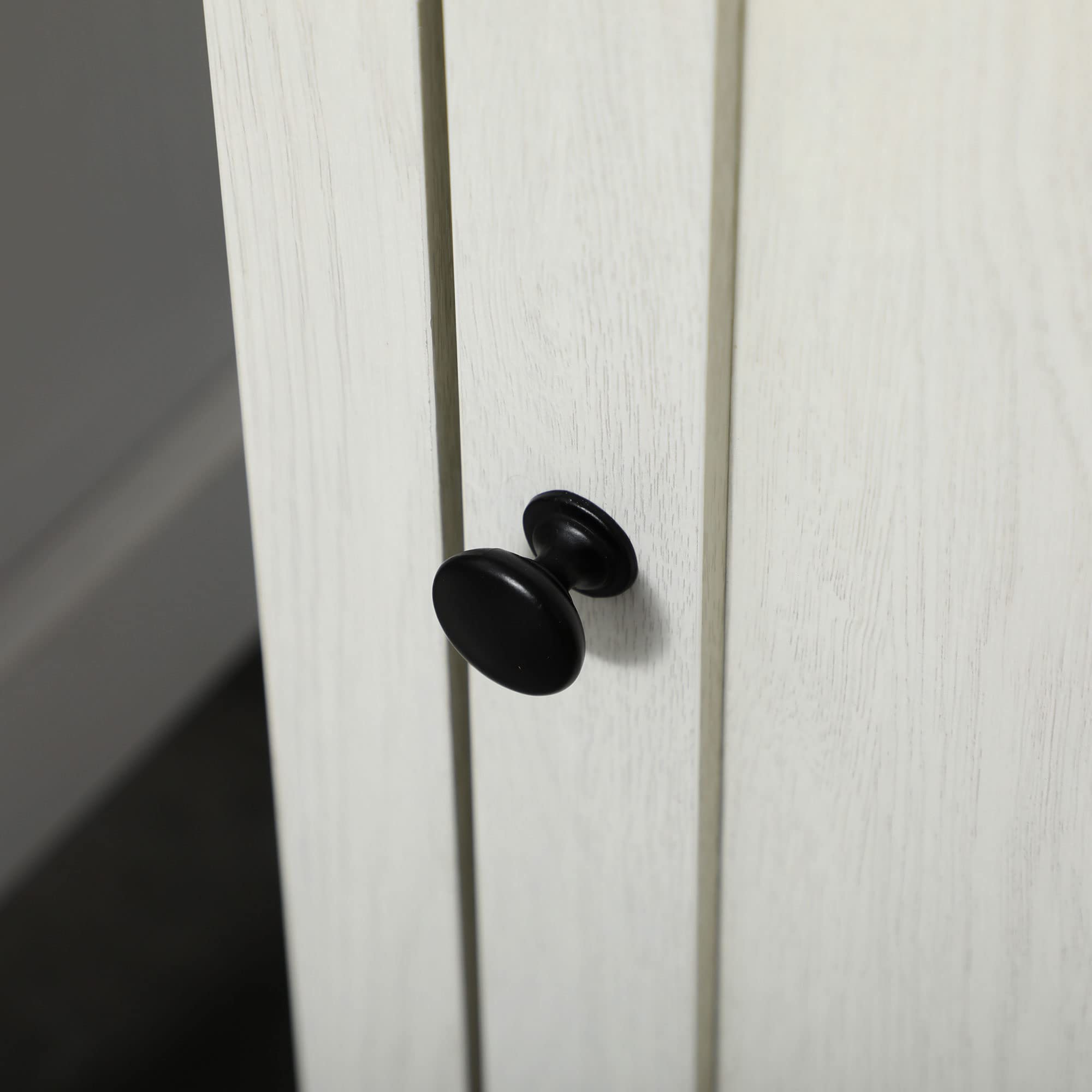 kleankin Armario Alto de Baño con 3 Compartimientos 39,5x30x160 cm Blanco | Mueble Columna de Baño, Armario de Almacenamiento, Puerta, Estante Ajustable