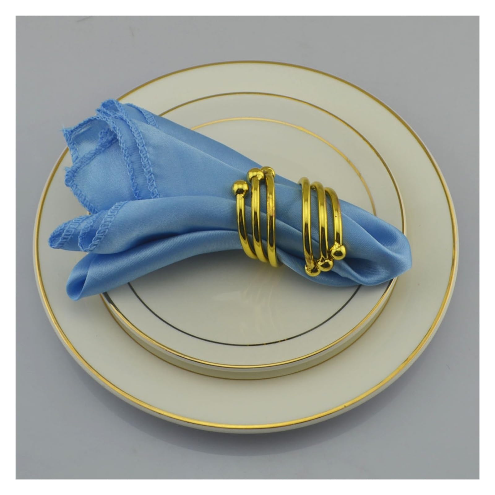 Napkins 12pcs Satin Cloth Napkins 30x30cm Serviette De Table Tea Towel Wedding Decoration Handkerchief Dinner Christmas Satin Napkin Cloth Napkins(Color:Baby Blue)