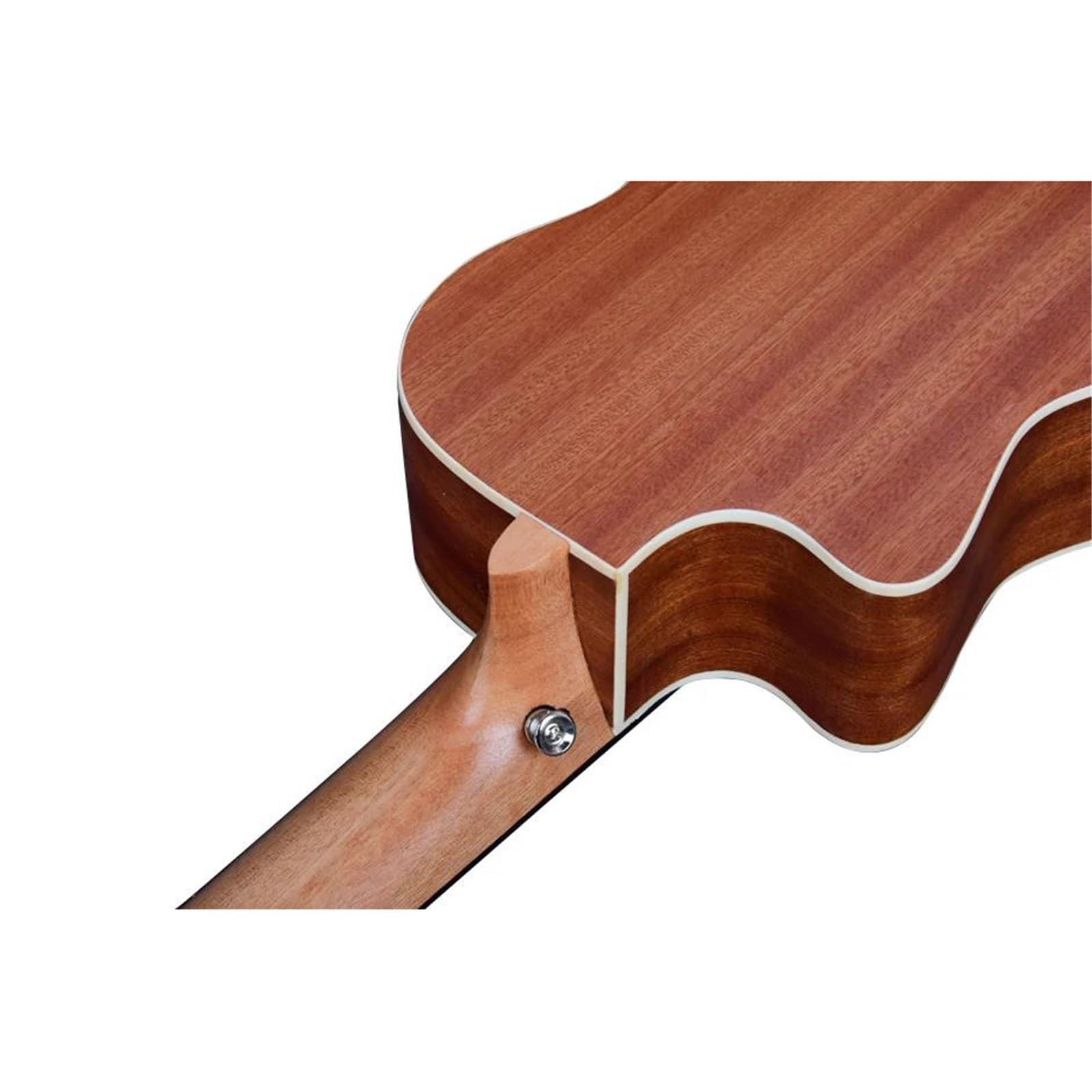 Ukulele Mini Chitarra Elettrica Ukulele Cutaway da 30 Pollici, Chitarra Acustica Baritona Chitarra da Viaggio Ukulele A 6 Corde