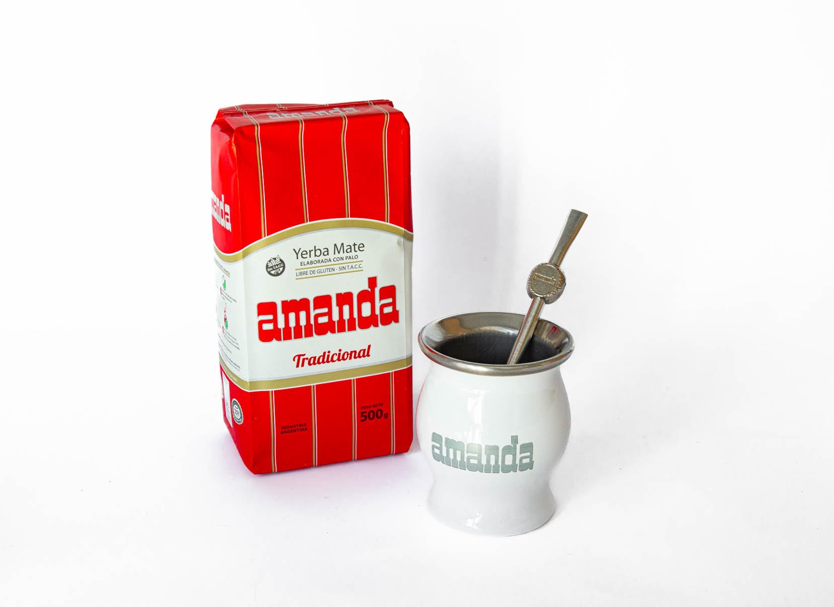 Amanda Yerba Mate Kit – 500g Traditional Yerba Mate with Ceramic