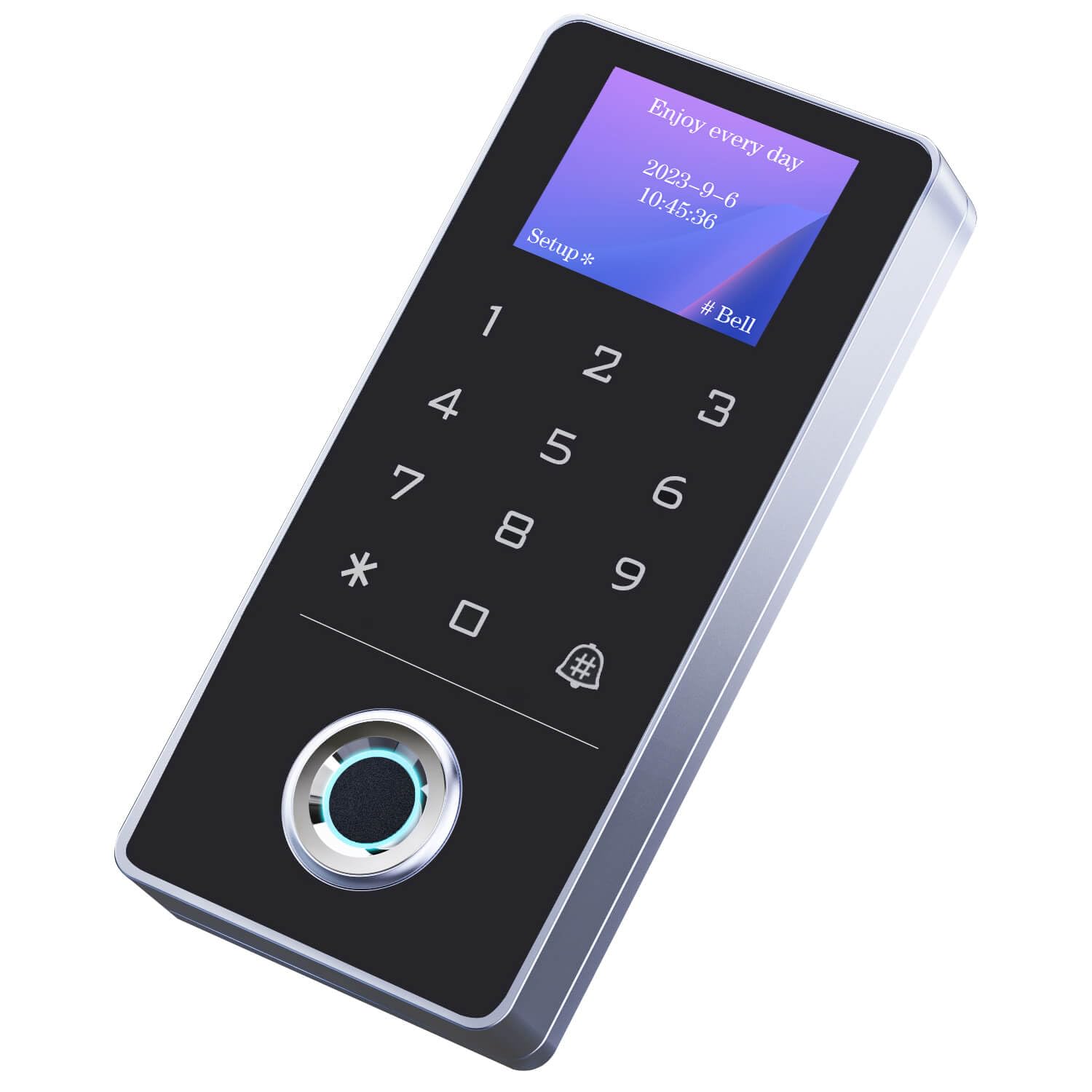 Kit de système de contrôle d'accès de porte – Empreinte digitale, carte RFID et mot de passe, serrure magnétique de 544,3 kg, interrupteur sans fil infrarouge, contrôleur d'accès de porte étanche avec