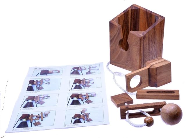 Foto 4 de 8 de LOGOPLAY Caja Fuerte de Botella - Rompecabezas de Cuerda - Juego de ingenio - Juego de Puzzle