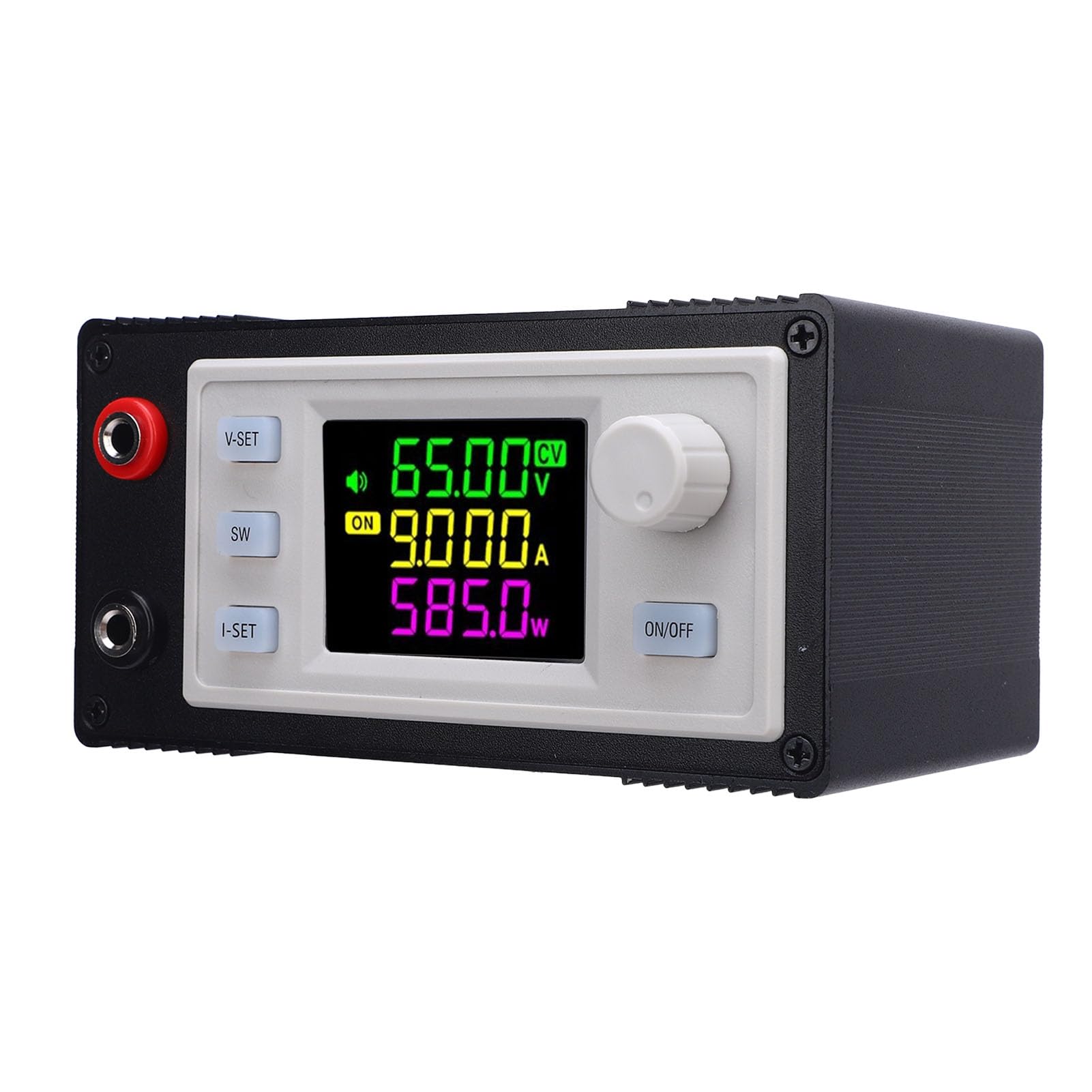 Socobeta Regulador de Voltaje CC a CC Ajustable Salida Eficiente de 585 W para Controladores LED Fuente de Alimentación de Laboratorio, Material ABS