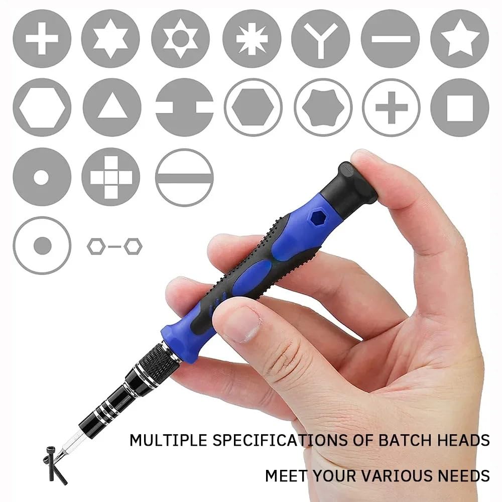 Inserti per Avvitatore,Punte Avvitatore Set di cacciaviti 142 in 1, Multifunzionale, multiangolo, con Testa a Croce, Set di cacciaviti esagonali Plum Blossom