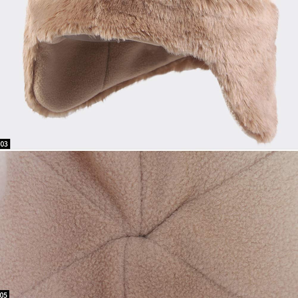 Donna Beanie Berretto,Cappelli da Sci Invernali Donna con Paraorecchie Berretto Russo Cappello Berretto da Snowboard
