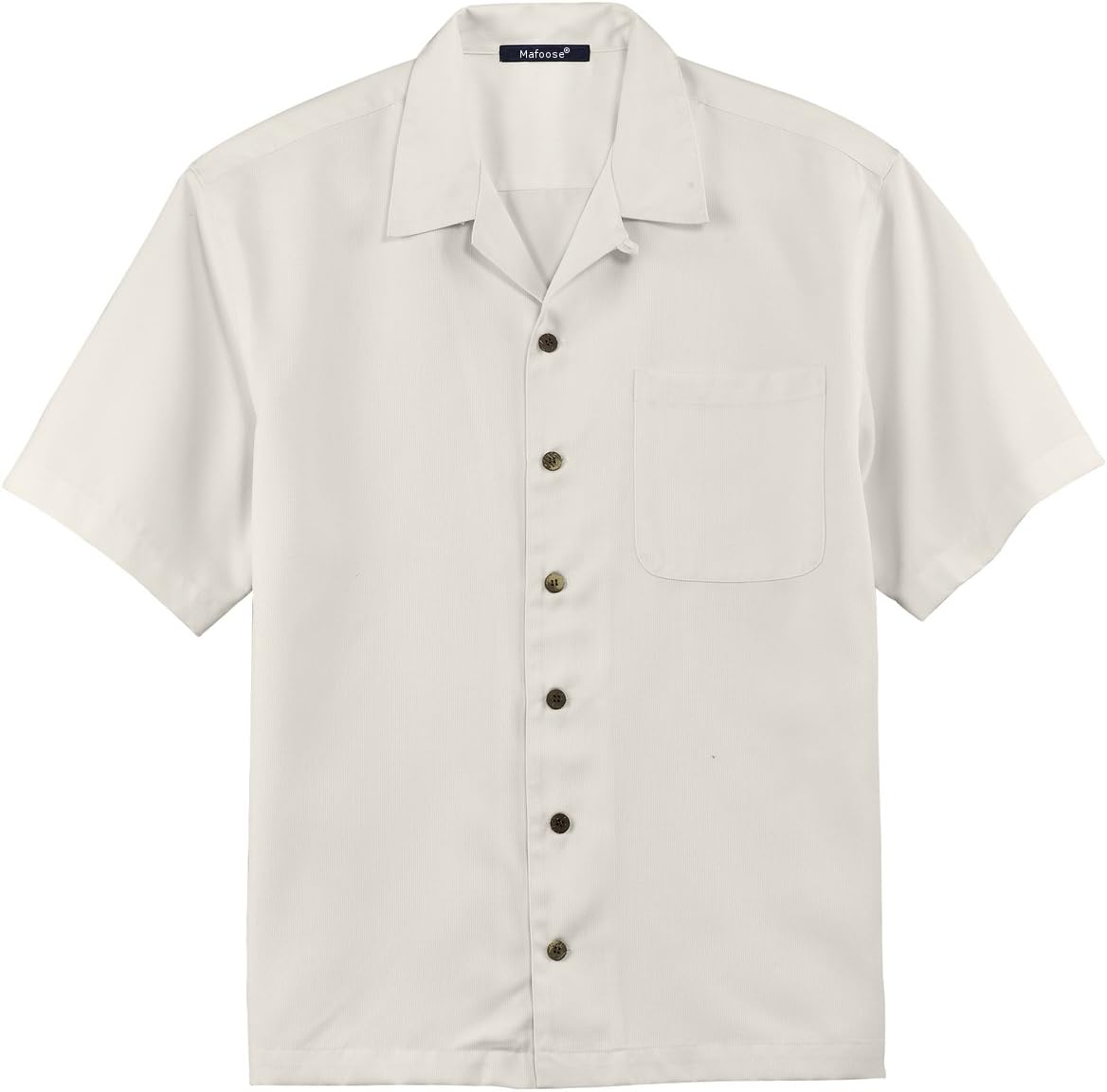 Mafoose Mens Short Sleeve Cuban Retro Bowling Casual Summer Beach Button Down Shirts