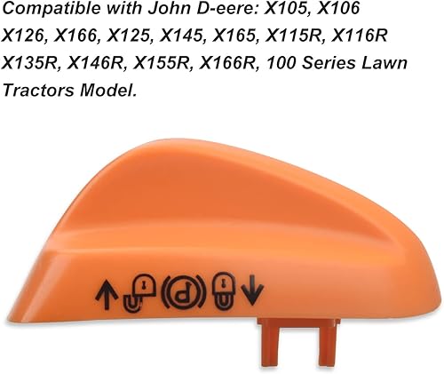 Miniatura 6 de GX23146 Pomo de freno de estacionamiento compatible con John D-eere D100, D105, D110, E100, E110, E120, E130, X105, X106, X115R, 107H, 107S, 92H,