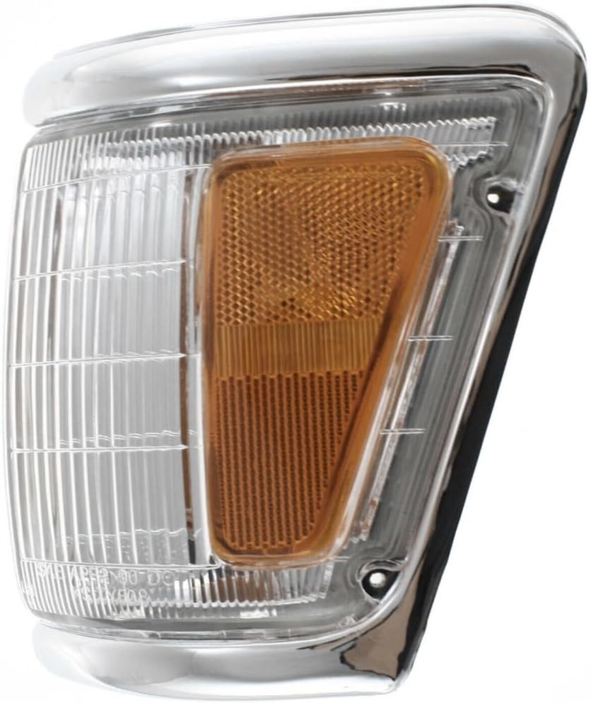 Corner Light Fits w/chrome trim Driver Incandescent w/Bulb Clear&Amber Lens