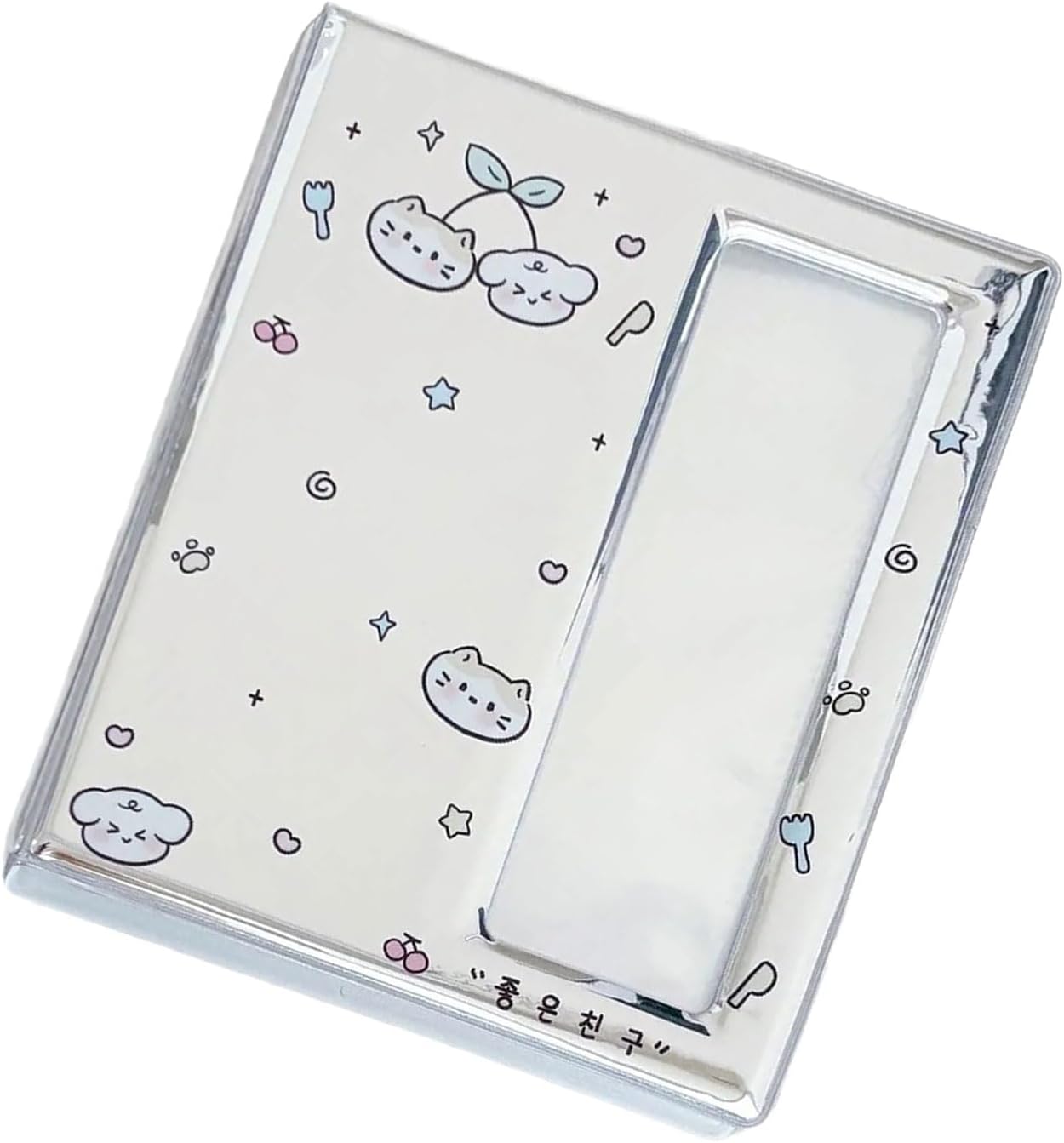 Silver Photo Album Photocard Holders Binder for Idol Fan Picture Display Photo Strips Collecting Book 40 Page Organizers