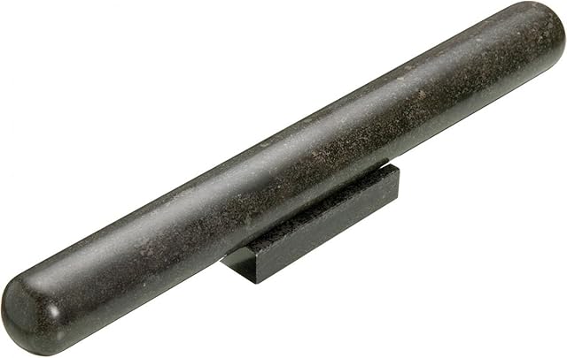 MasterClass Kitchen Craft MCGRANRP Rolling Pin/Stand, Marble, Black, 40 x 12 x 16 cm