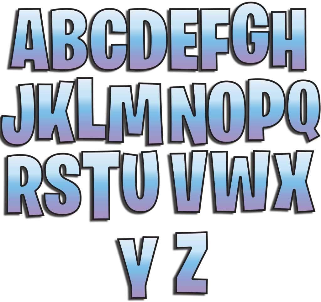 VictoryStore Yard Letters: Alphabet Yard Decoration, Burbank 18 Inch High, 26pcs Stakes Included (Battle Royal 12761)