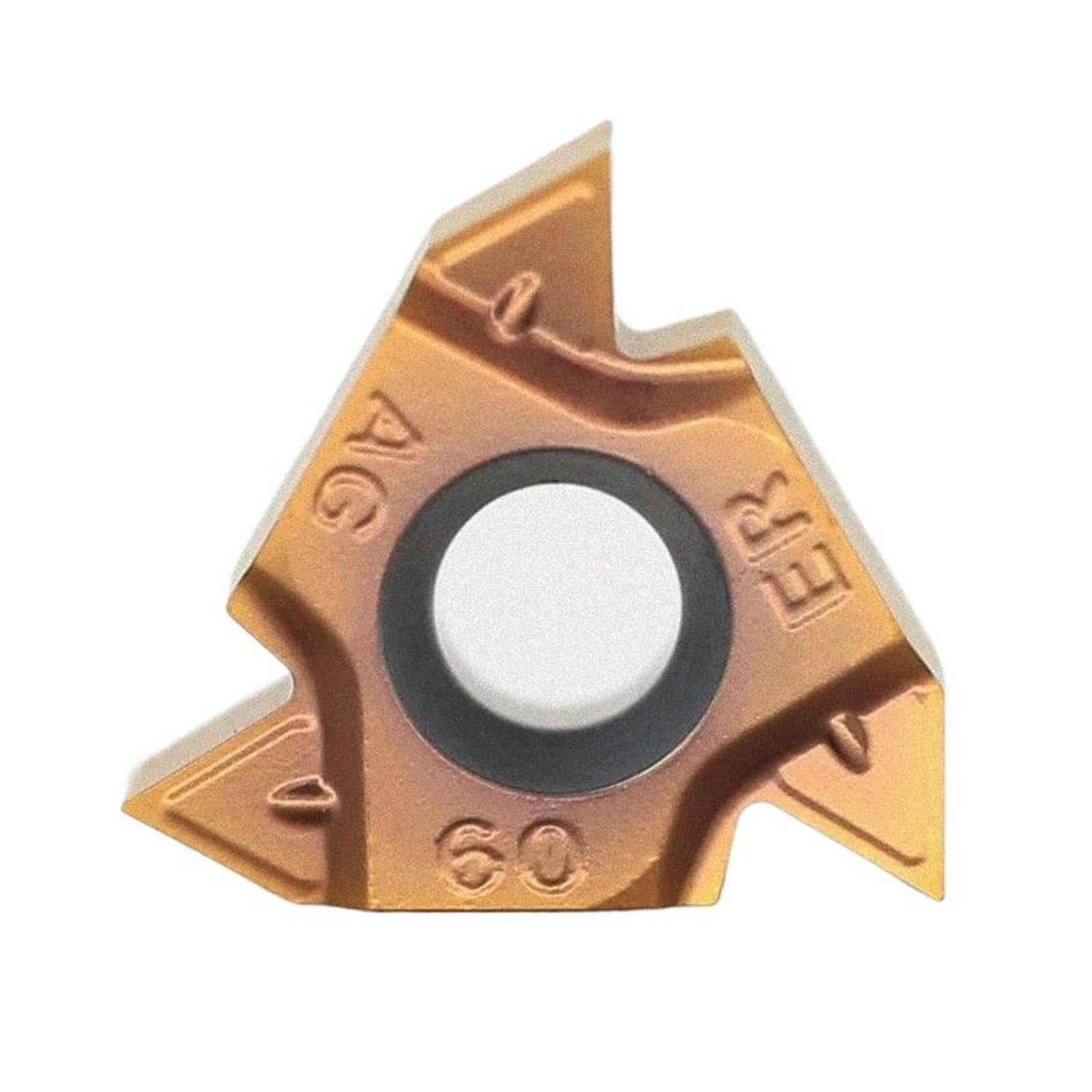 Torno, 10 Uds. Insertos De Carburo AG60 AG55 Para Cuchillas Roscadas Acero Inoxidable,para bricolaje CNC(16IRAG60(LMP303))