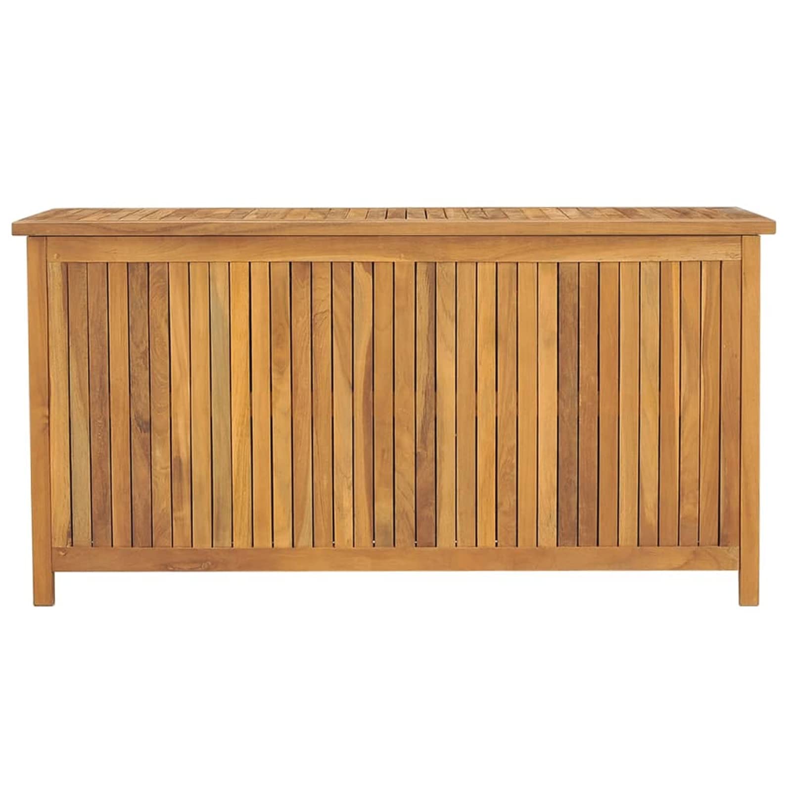 Baúl de jardín Madera Maciza de Teca 114x50x58 cm, Arcon Exterior, Arcones para Patio, Baul Almacenamiento Exterior, Baúl para Terraza