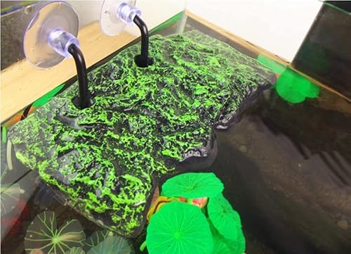 Plataforma Basking automática flutuante Pier Terrapin Dock Rampa para répteis e terrário com ventosa