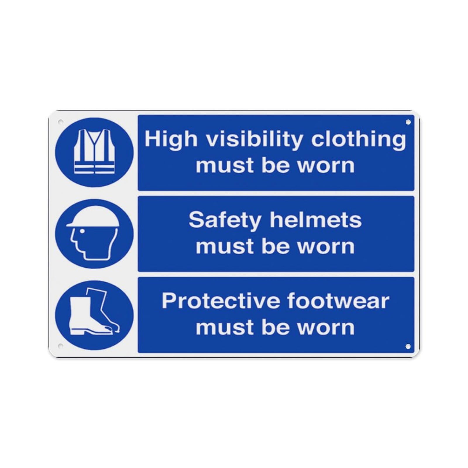 peiyeety Mandatory Aluminum Tin Warning Signs For Home Outdoor Garden 12X16 Inches