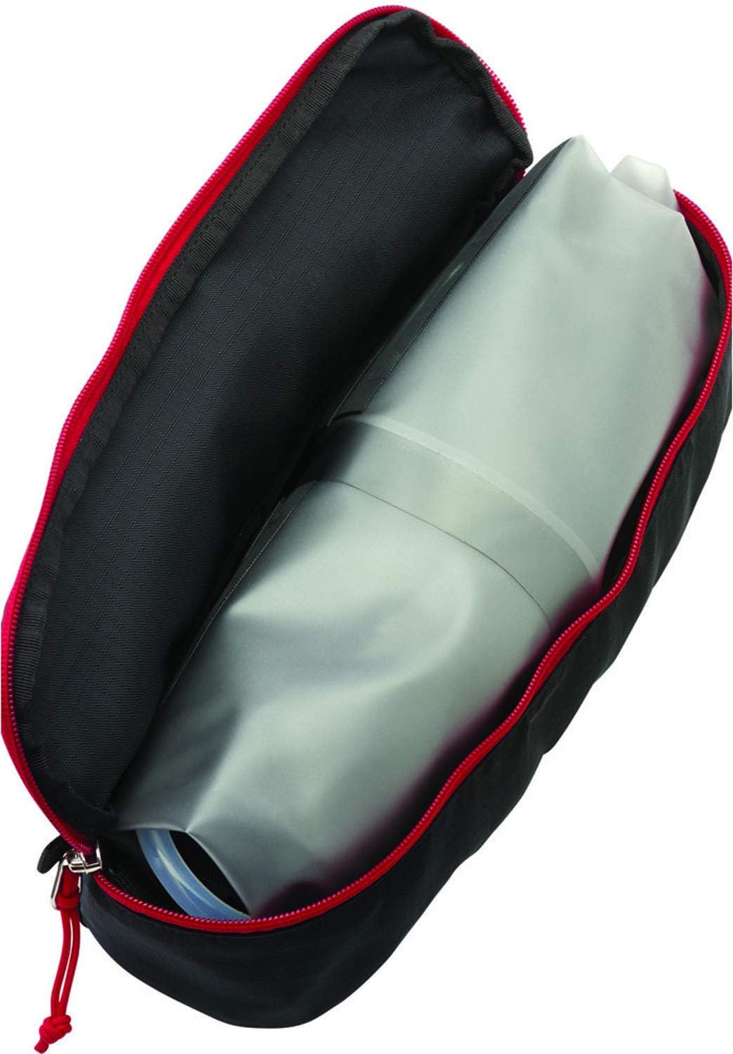 The MSR Guardian Gravity Purifier components neatly packed inside its zippered carry case.