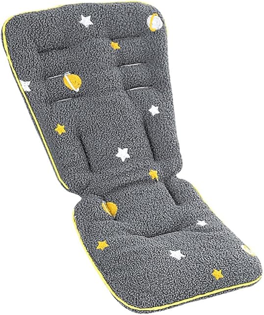 Baby Stroller Cushion High Chair Seat Liner Pad Breathable Pushchair Seat Pad Mat Infant Newborn Head and Body Support Pram Cotton Seat Pad Car Seat Universal Padding Liner Protector Winter Warm Thick