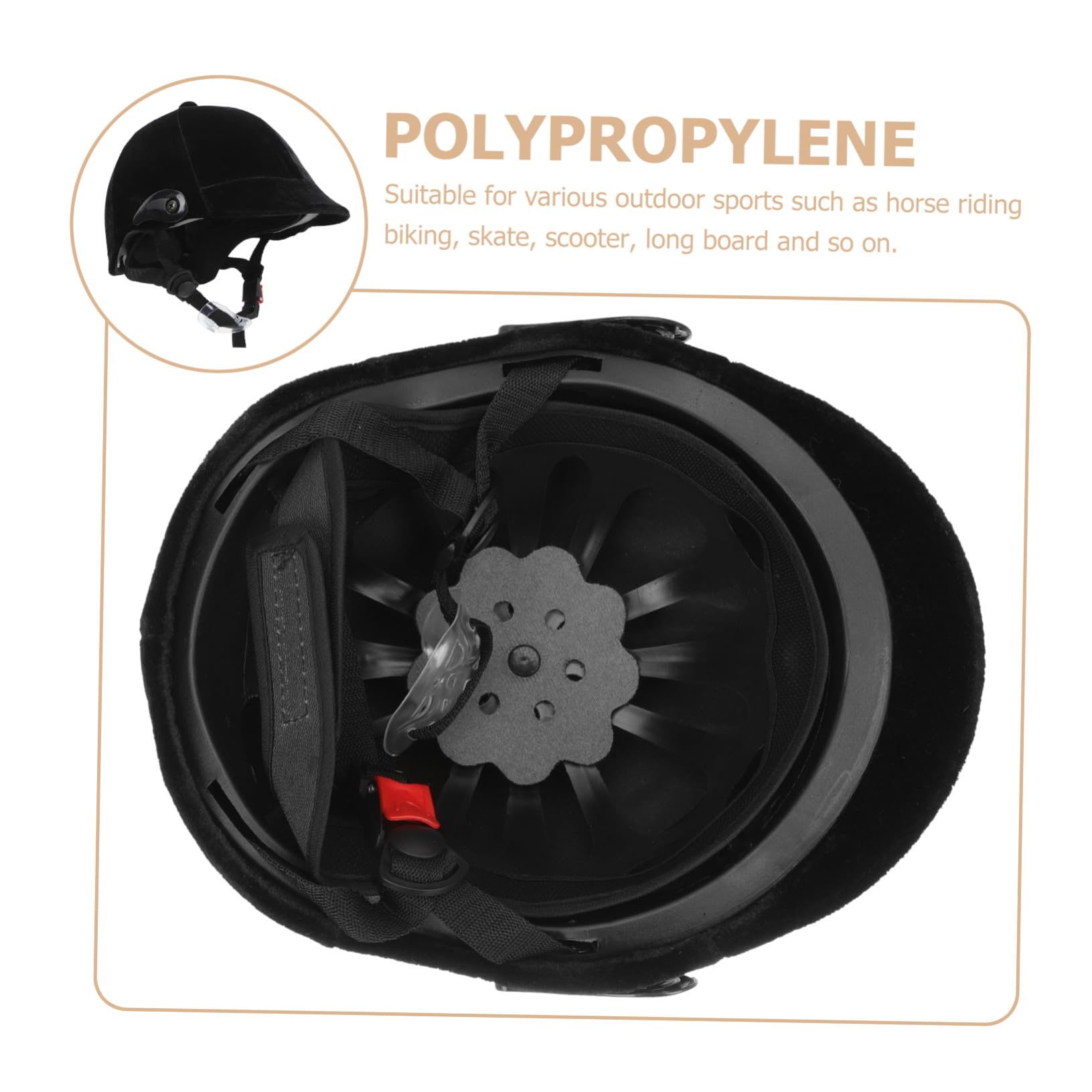 Zerodeko Casco Rimovibile Ragazzi per Equitazione Ventilazione da Completa Polipropilene Imbottitura Protezione Sicura in Ragazze Durante L'equitazione e Attività Outdoor