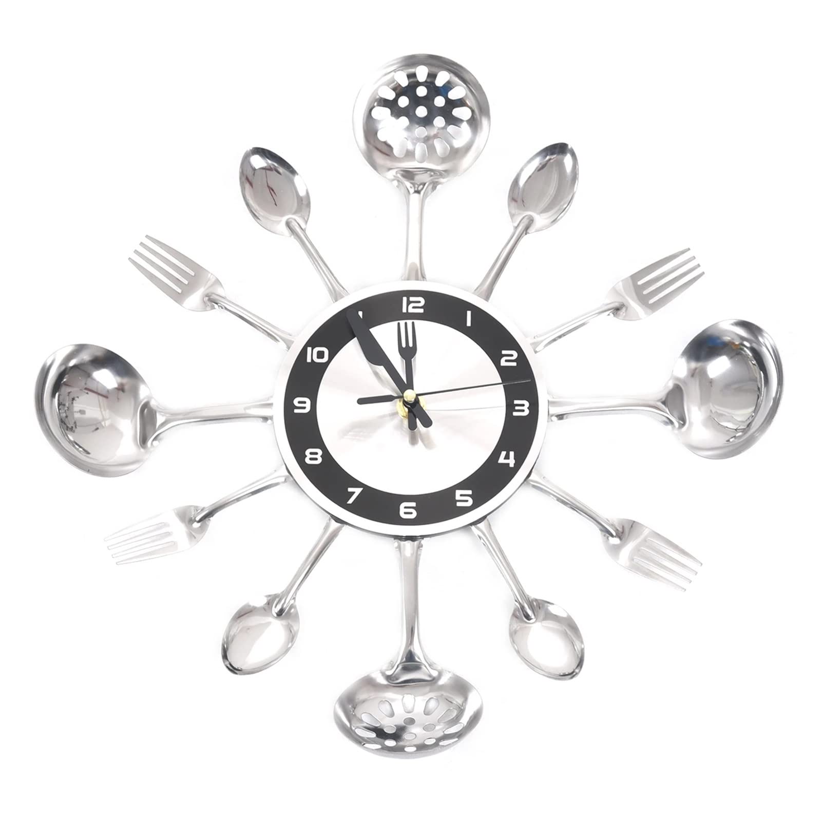 Horloge murale en acier inoxydable moderne pour maison chic