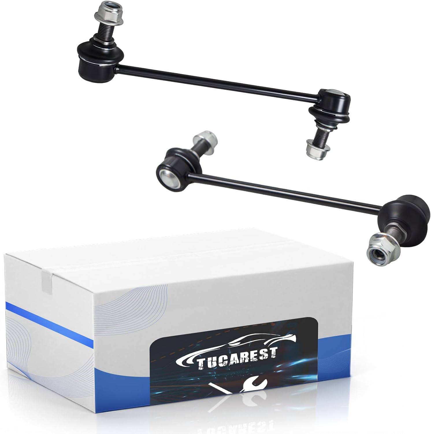 TUCAREST Front Stabilizer Sway Bar Link 2Pcs K750798 Compatible With 2015 2016 2017 2018 2019 2020 2021-2023 Fo-rd Mustang [# FR3Z5K483A MS40897 542-635 TC6758 SL1343 MEF305]