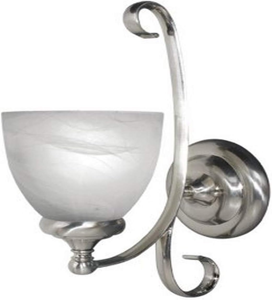 42030-STN 1-Light Kenshaw Wall Light, Satin Nickel