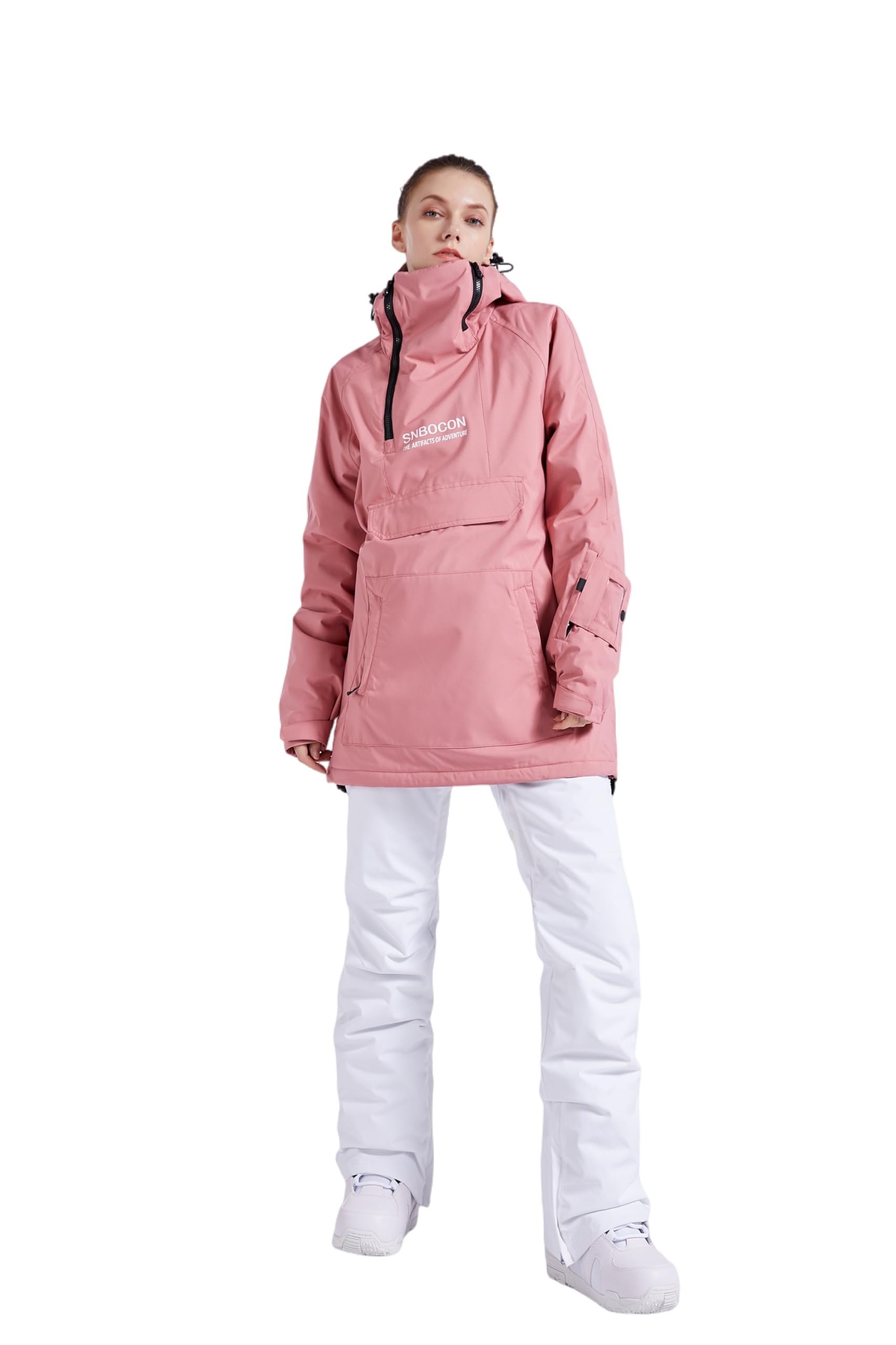 Bluemagic SkiJacken Skianzüge Schneeanzüge für Damen, Outdoorjacke Softshelljacken Outdoor Funktionsjacke, Winddicht Warm und Atmungsaktiv
