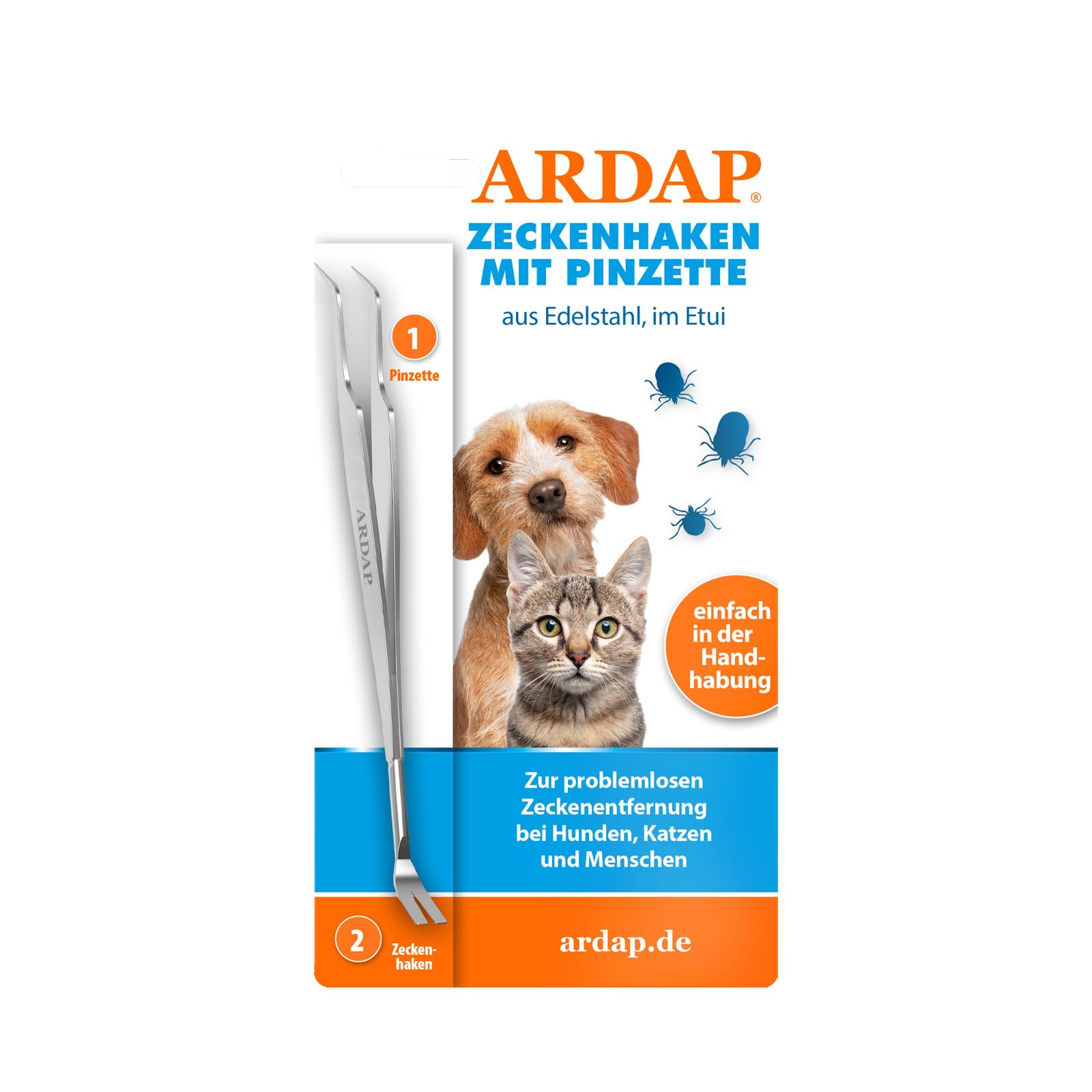 ARDAP Floh- und Zeckenschutz Paket inkl. Dr. Fressnapf Online-Tierarzt Beratung für Katzen (S) - Zeckenmittel für Katzen, Flohmittel Katzen, Zeckenschutz Katze