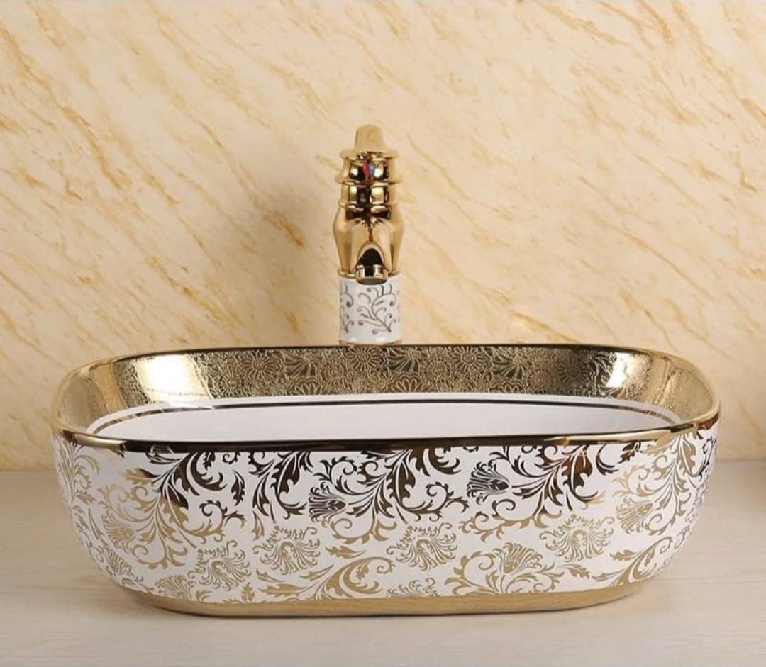 Golden Wash Basin - Luxurious Table Top Sink -2