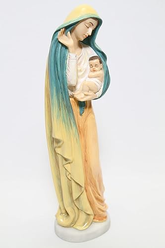 Miniatura 2 de Vittoria Collection Estatua de estatua de regalo de Virgen María y Madre Bendita con el bebé Jesús del niño santo de 12 pulgadas, hecha en Italia
