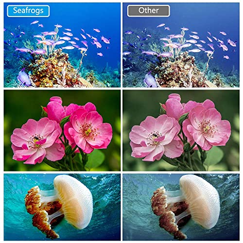 Seafrogs 328Ft/100M Rgb Diving Video Light Underwater Flash Strobe Light Full Color Photography Lighting Fill Light For Sony Olympus Nikon Canon Fujifilm Dive Camera Housing Case (Sf-L02) #TOP7