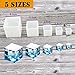 Luckkyme Resin Casting Molding Square Resin Mold Cube Silicone Molds for DIY Craft Making Silicone Clear Casting Molds (5size)