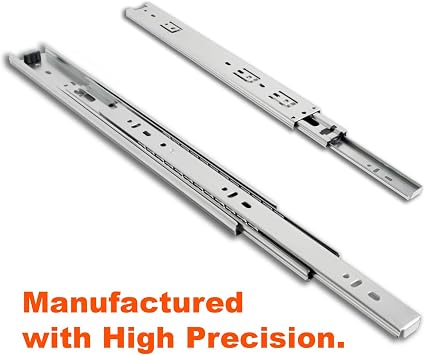 TOUCH TCH-22102 Series 45mm Full Extension Ball Bearing Drawer Slides Side Mount (36 inch 900MM, 1 Pair)